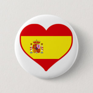 Spain Love 6 Cm Round Badge