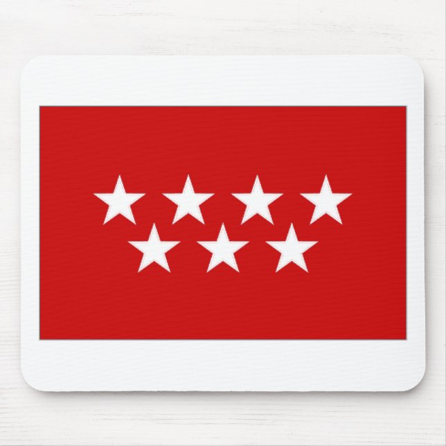 Spain Madrid Flag Mouse Pad (Front)