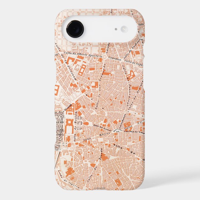 Spain: Madrid Map, C1920 Case-Mate Samsung Galaxy Case (Back)