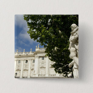 Spain, Madrid. Royal Palace. 15 Cm Square Badge