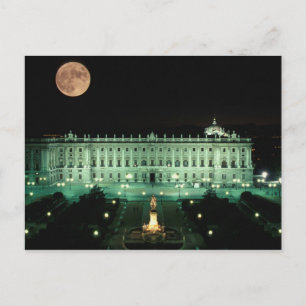 Spain, Madrid, Royal Palace and Plaza de Postcard
