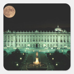 Spain, Madrid, Royal Palace and Plaza de Square Sticker