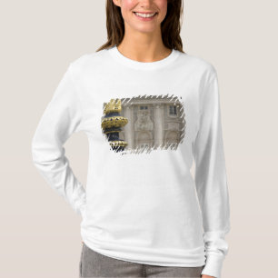 Spain, Madrid. Royal Palace, ornate gilded lamp T-Shirt
