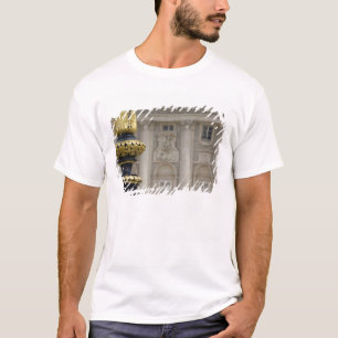 Spain, Madrid. Royal Palace, ornate gilded lamp T-Shirt