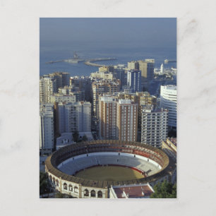 Spain, Malaga, Andalucia View of Plaza de Toros Postcard