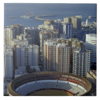 Spain, Malaga, Andalucia View of Plaza de Toros