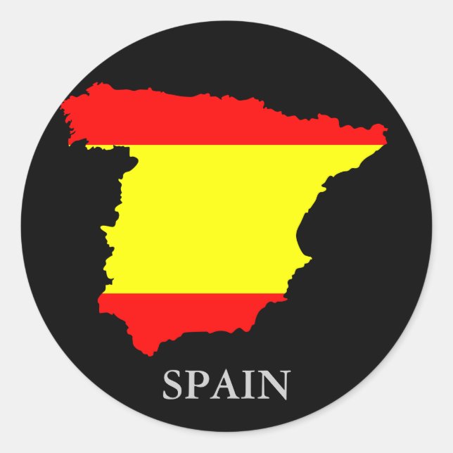 Spain map and flag - sticker (Front)