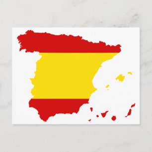 SPAIN MAP POSTCARD