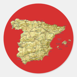 Spain Map Sticker