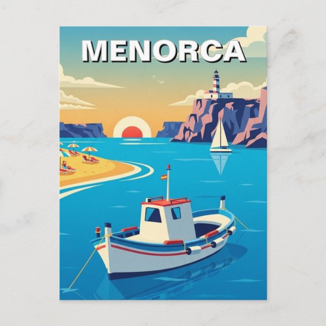 Spain Menorca Postcard (Front)