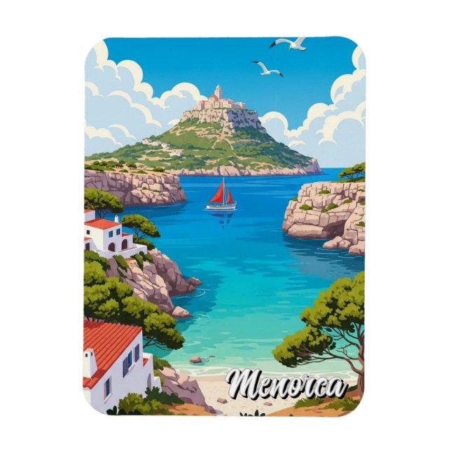 Spain Menorca Postcard Magnet (Vertical)
