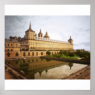 spain monastery poster