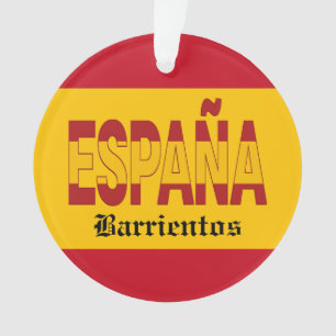 SPAIN Monogram - SEE BACK!  Ornament