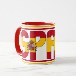 Spain National Flag Patriotic Coffee Mug