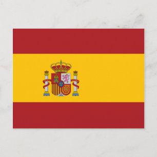 Spain National Flag Postcard