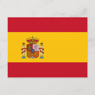 Spain National World Flag Postcard