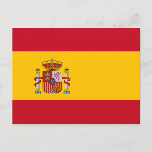 Spain National World Flag Postcard (Front)