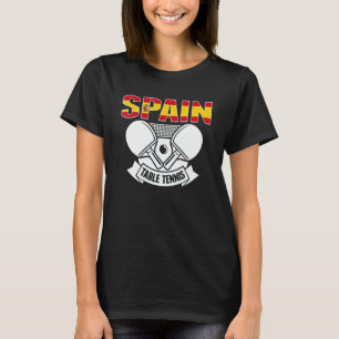 Spain Ping Pong Spanish Table Tennis Team Suppor T-Shirt