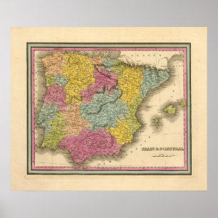 Spain, Portugal 10 Poster