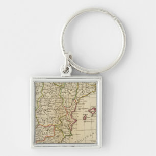 Spain, Portugal 3 Key Ring