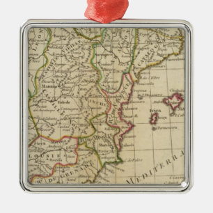 Spain, Portugal 3 Metal Tree Decoration