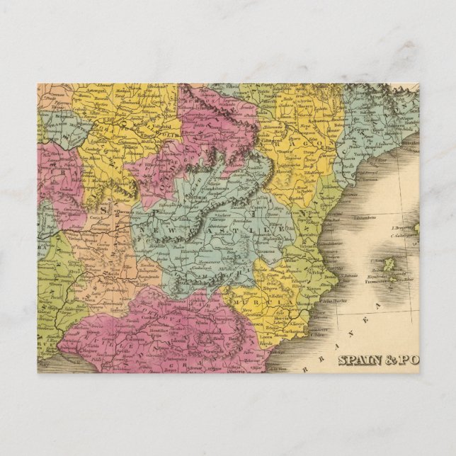 Spain, Portugal 8 Postcard (Front)