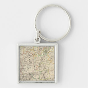 Spain, Portugal Europe 24 Key Ring