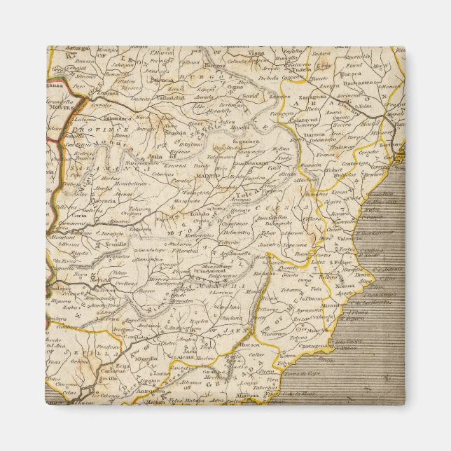 Spain, Portugal Map by Arrowsmith Magnet (Front)