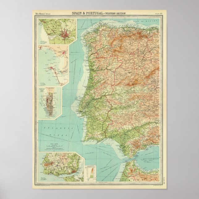 Spain & Portugal western section Poster (Front)