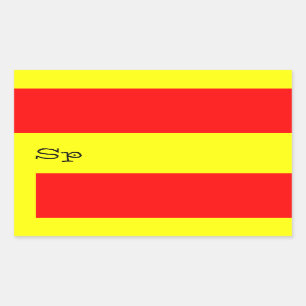 SPAIN RECTANGULAR STICKER
