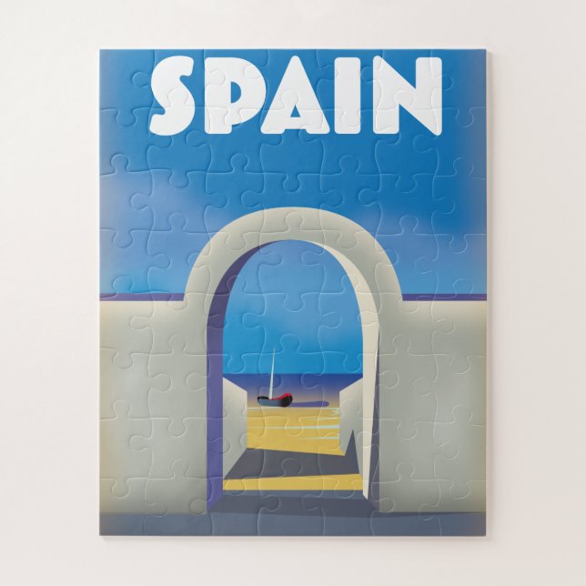 Spain Retro Vacation art Jigsaw Puzzle (Vertical)