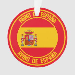Spain Round Emblem Ornament