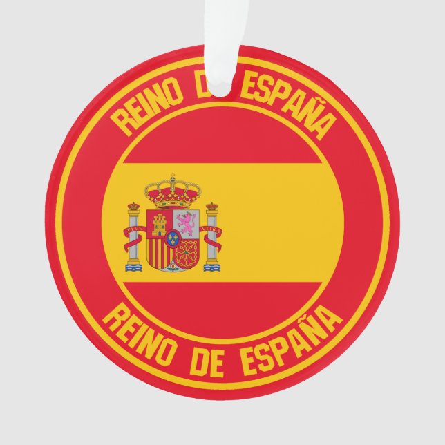 Spain Round Emblem Ornament (Front)