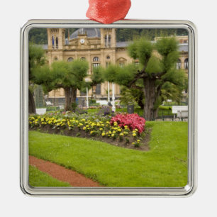 Spain, San Sebastian. Popular seaside resort, Metal Tree Decoration