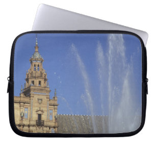 Spain, Sevilla, Andalucia Fountain and ornate Laptop Sleeve