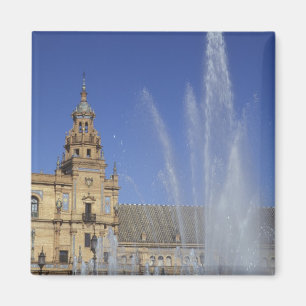 Spain, Sevilla, Andalucia Fountain and ornate Magnet