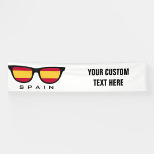 Spain Shades custom text & color banner
