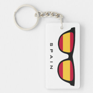 Spain Shades custom text & color key chain