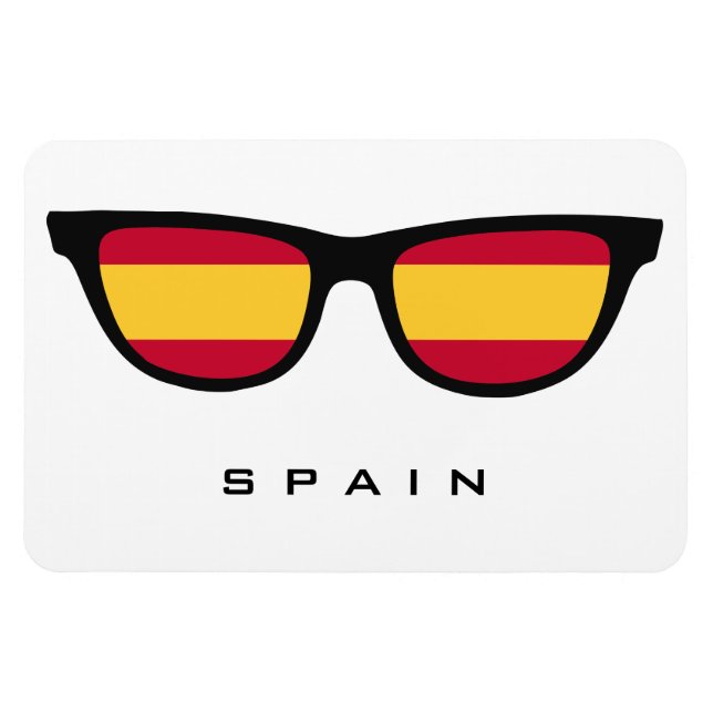 Spain Shades custom text & colour magnet (Horizontal)