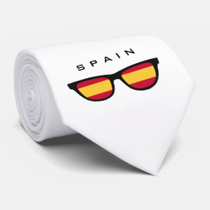 Spain Shades custom text & colour tie