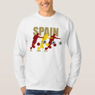 Spain Soccer 1964 2008 2012 Tricampeona de Europa T-Shirt