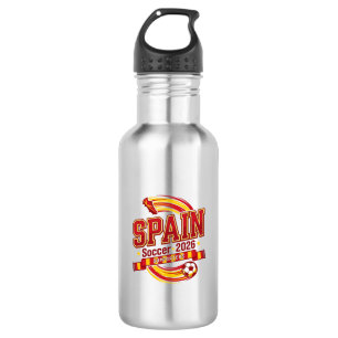 Spain Soccer 2026 Soccer Bold Country Typography F 532 Ml Water Bottle