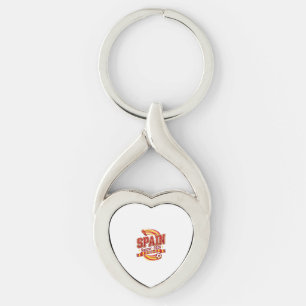 Spain Soccer 2026 Soccer Bold Country Typography F Key Ring