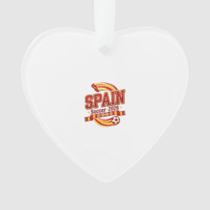 Spain Soccer 2026 Soccer Bold Country Typography F Ornament