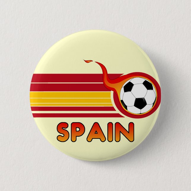 Spain Soccer Button (Front)