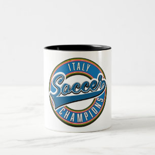 Spain soccer champions logo. Two-Tone coffee mug