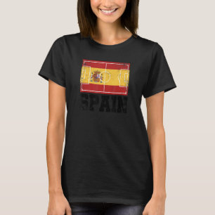Spain Soccer Field Country Flag Espana Spanish Pri T-Shirt