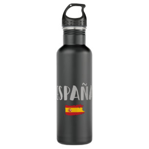 Spain Soccer Football Fan Shirt Flag 710 Ml Water Bottle