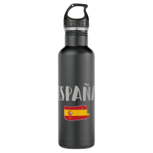 Spain Soccer Football Fan Shirt Flag 710 Ml Water Bottle