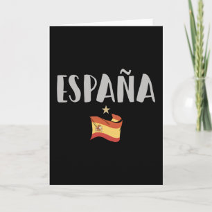Spain Soccer Football Fan Shirt Flag Card
